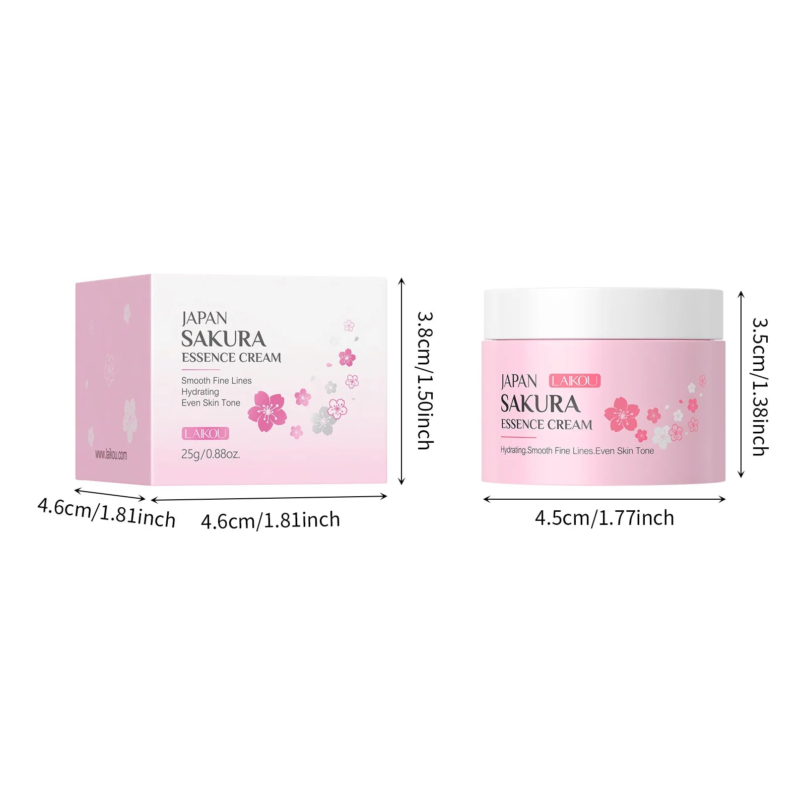 LAIKOU Japan Sakura Essence Cream Cherry Blossom Facial Cream Heavy Moisturizer Improving Dryness & Roughness Face Skin Care