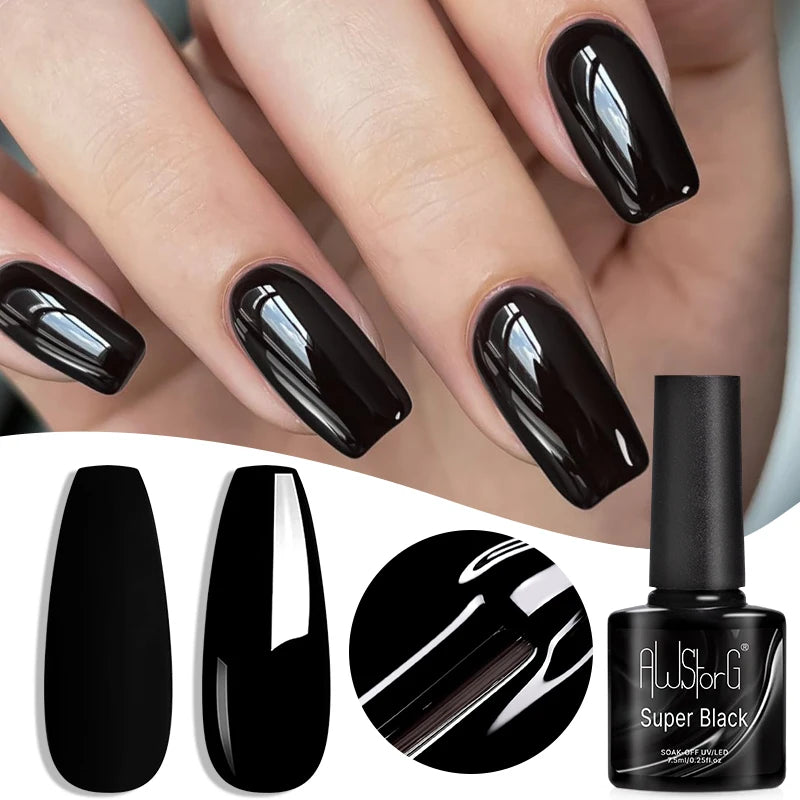 AWStorG Intense Rainbow Cat Eye Gel 5ml Holographic Laser Magnetic Nail Gel Soak Off UV LED Gel Polish Shiny Rainbow Manicur