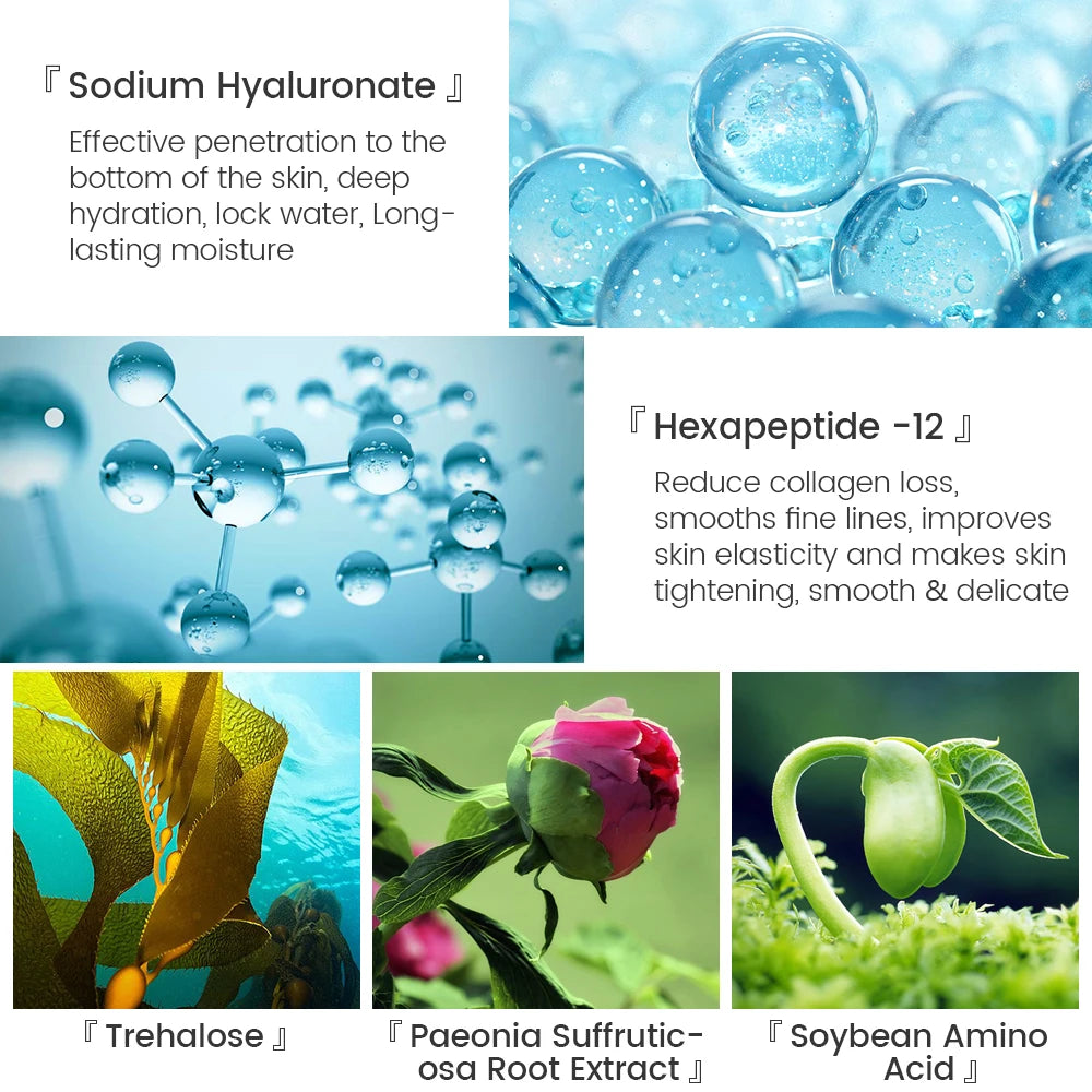 VIBRANT GLAMOR Hyaluronic Acid Facial Serum  Skin Care 10PCS