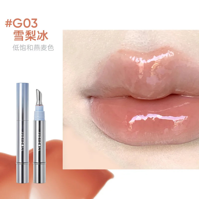 Judydoll Ice Diamond Essence Lip Tint Mirror Water Light Lip Gloss Fading Lip Lines Lipstick Moisturizer Lip Plumping Makeup