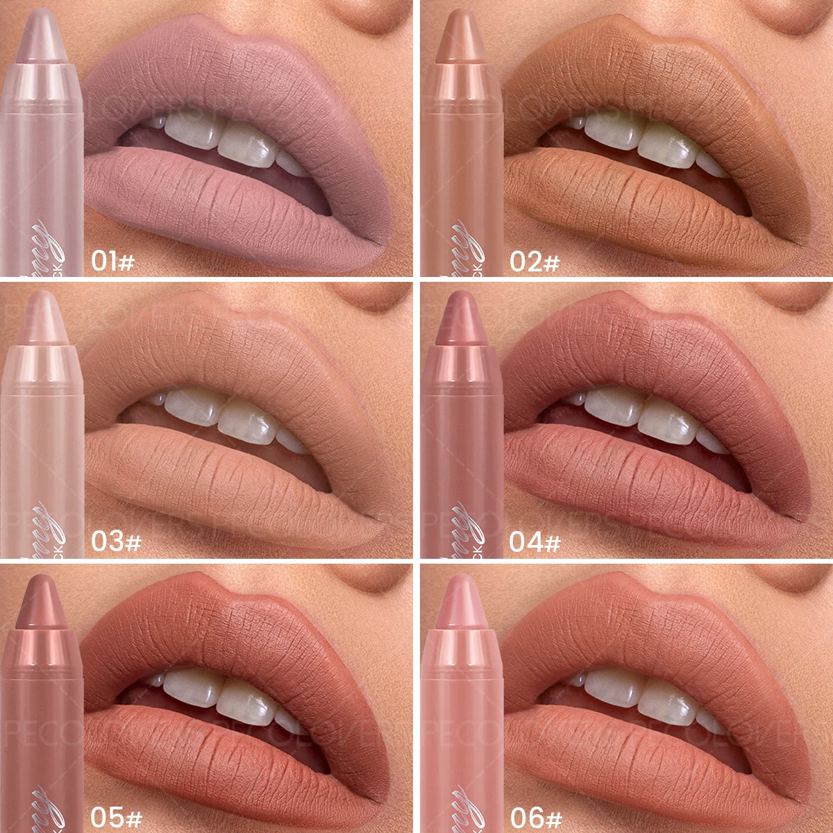 Colors Matte Lip Liner and Lipstick, Easy To Accurately Apply, Waterproof Long-lasting Non-sticky, Perfect Festival Gifts