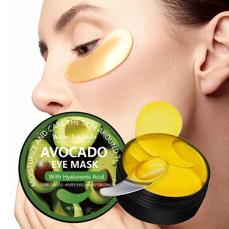 Contains Caffeine Hyaluronic Acid Collagen Glycerin Eye Mask - Long-Lasting Moisturizing, Diluting Dark Circles and Puffiness, Suitable for All Skin Tone