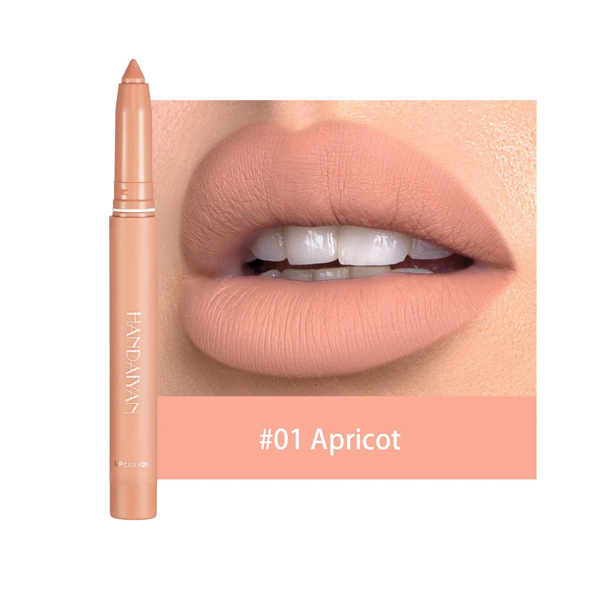 Handaiyan 12 Colors Lip Liner Matte Waterproof Velvet Nude Lipstick Pencil Sexy Red Brown Pigments Makeup Long Lasting