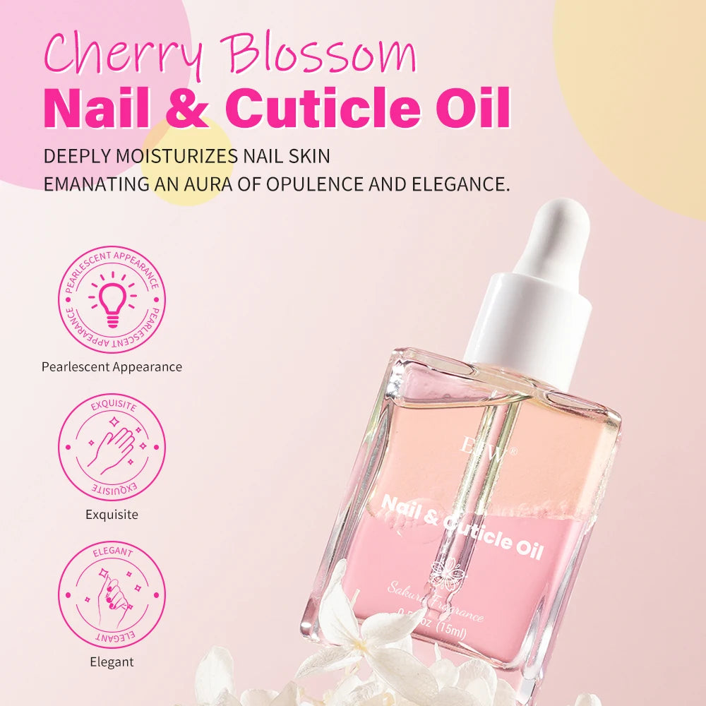 EJW Nail and Cuticle Oil Nail Care - Moisturizing, Strengthening,Nail Oil Cuticle, Hydrating, Infused with Jojoba Oil & Grapese