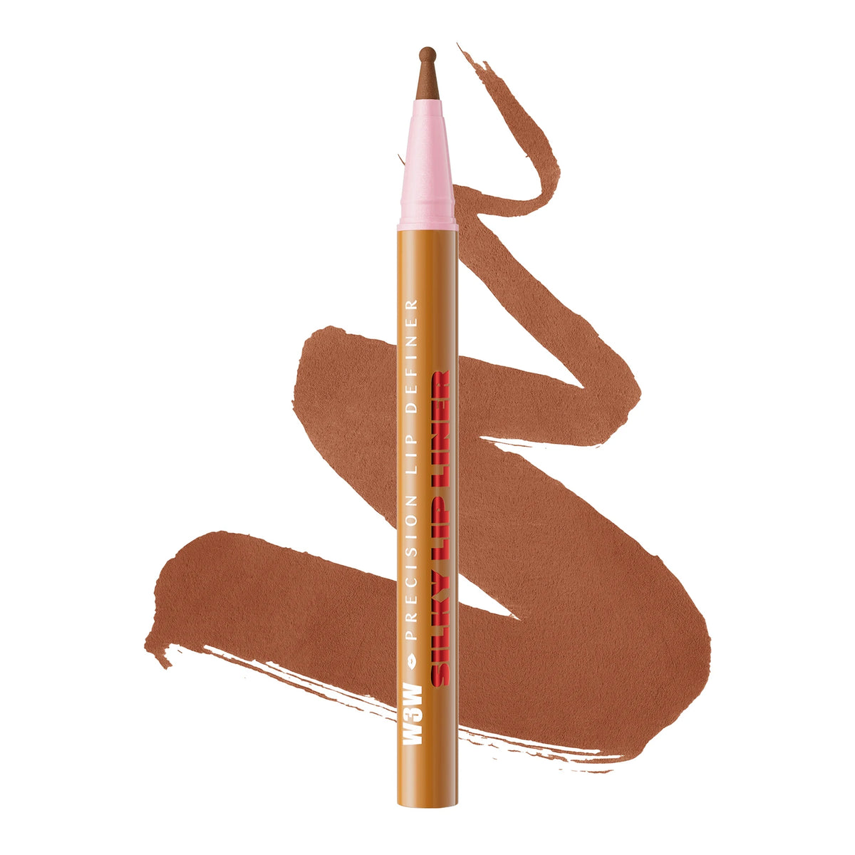 Longwear Liquid Lip Liner Waterproof, 24 Hour Long Lasting Lip Liner Stain Marker Pen, 2-in-1 Matte Semi Permanent Lipliner