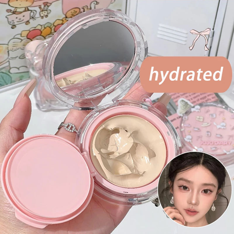 Cute Cat Air Cushion Compact Cream Hydrated High Coverage Foundation Oil Control Concealer BB Cream Korean Makeup Base Cosmetic
