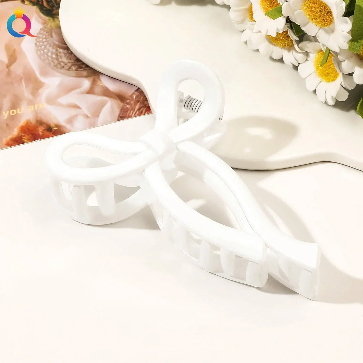 Bow Matte Large Hair Claw Crab Ponytail Acrylic Bowknot Hair Clips Hairpins Girls Barrettes Headbands Hair Accessories