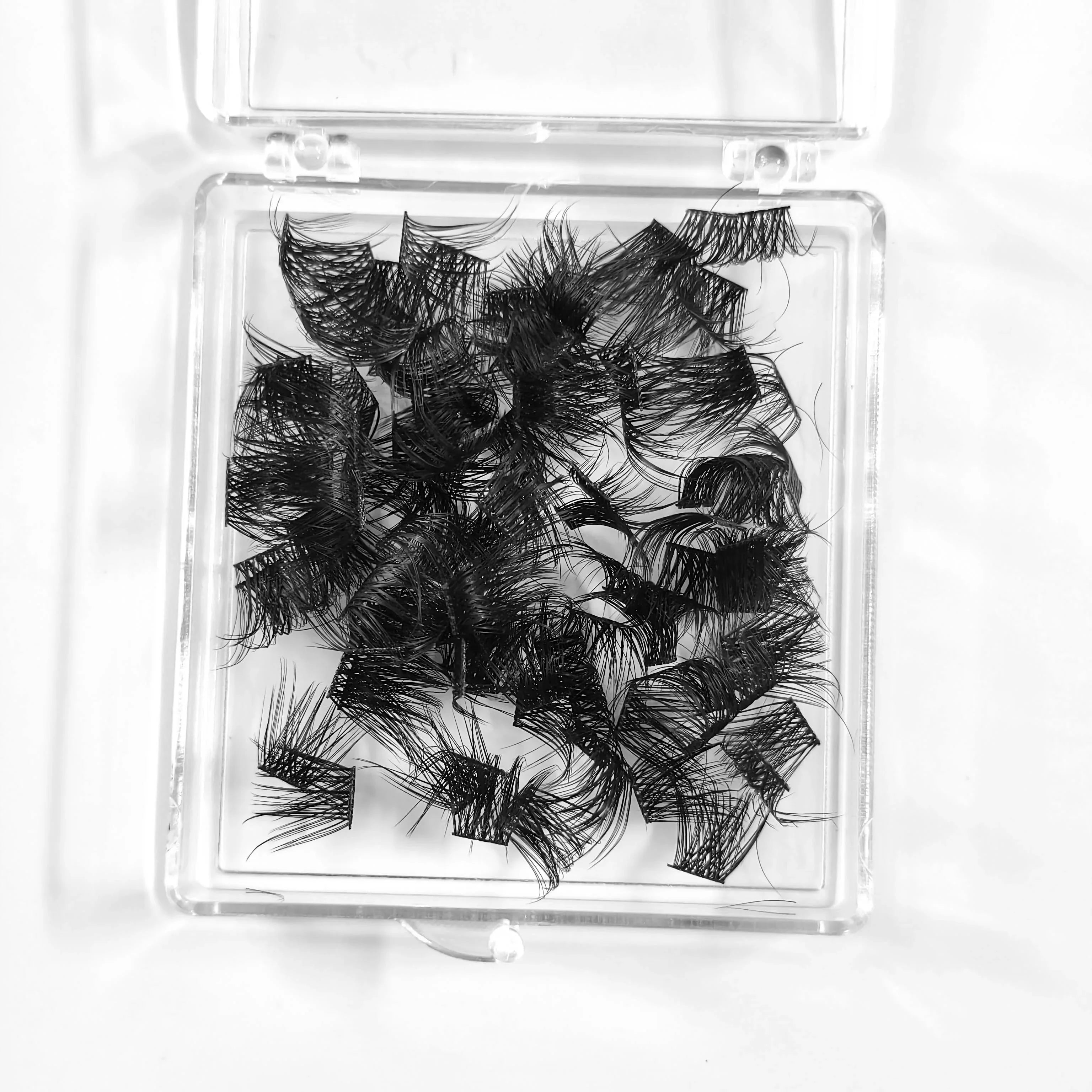 Cluster Lashes 100PCS DIY Individual Segmented Eyelashes Natural Mink Eyelash Extension False Eyelash Single Premade Fan