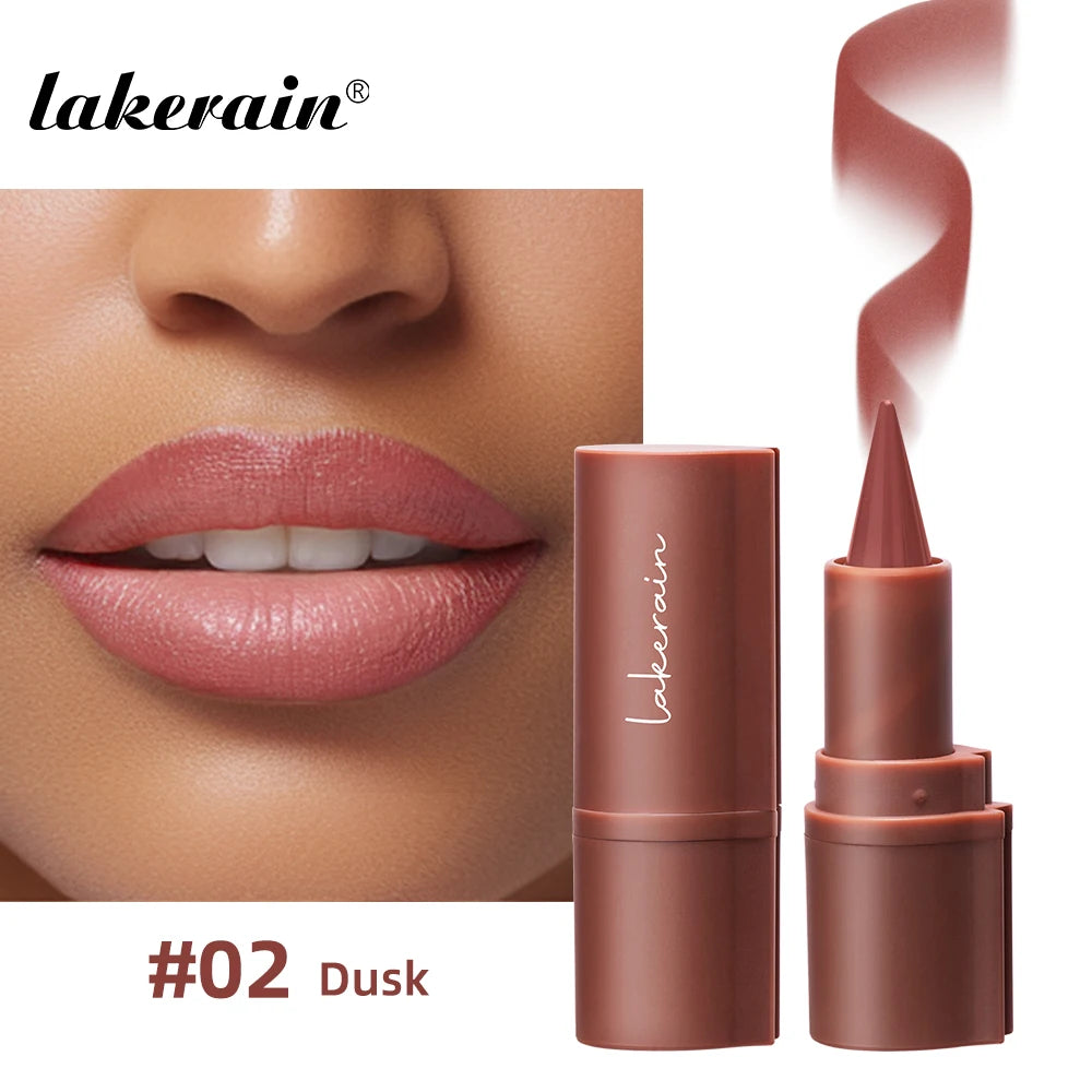 Waterproof Lip Liner Tapered Gradient Matte Black Brown Velvet Lipstick Non Sticky Contouring Tint Lipliner Crayon Lip Makeup