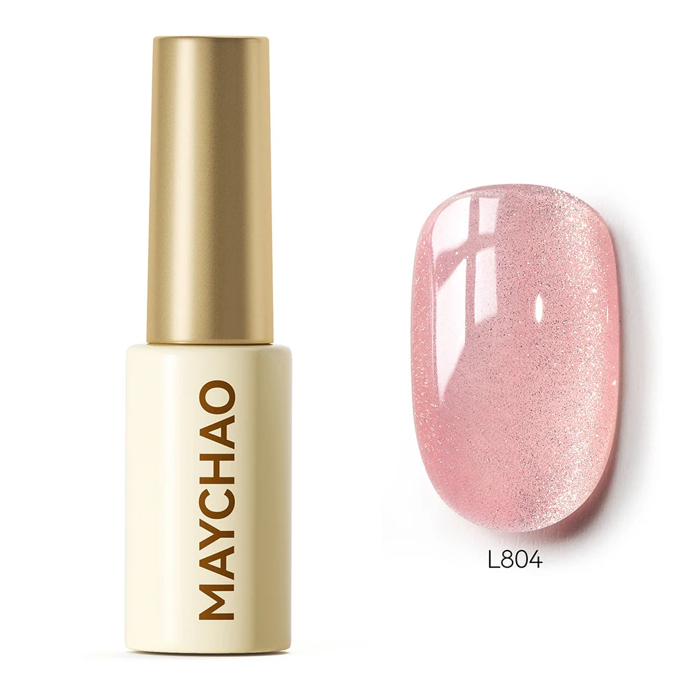 MAYCHAO 5ML Gel Nail Polish 9D Laser Diamond Glitter Cat Eye Gel Semi-Permanent Soak Off UV LED Gel Nail Manicure Tools Nail Art