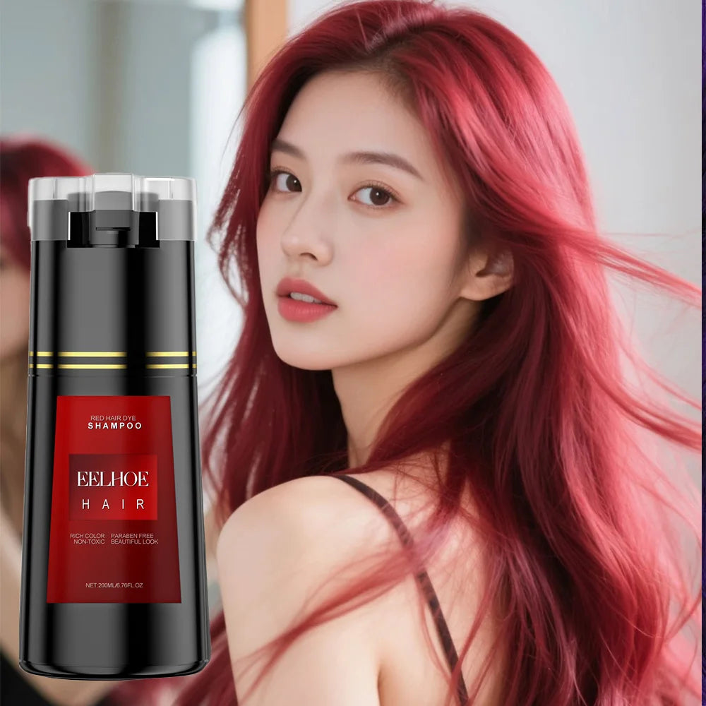EELHOE Hair Dye Shampoo Nova Hair Instant Dye Shampoo Men Women Quick Easy Safe Hair Color Gray Hair  Coverage Nourish Scalp