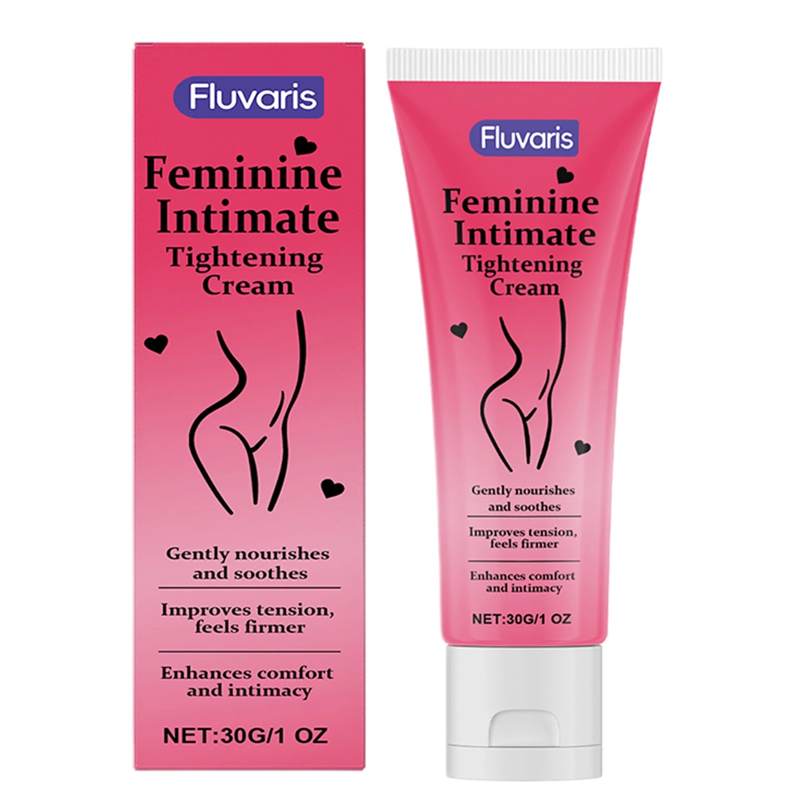 Feminines Intimate Tightening Cream Natural Ingredients Gentle On Skin Restores Skin Elasticity Non-Greasy Feel For Body Care
