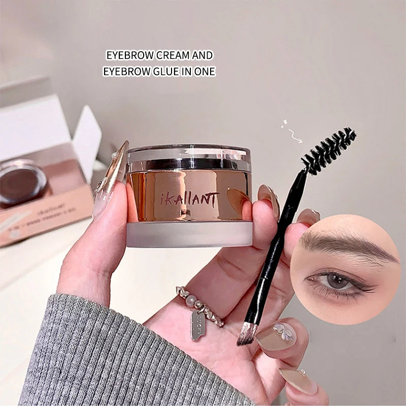 Two-in-one eyebrow cream and eyebrow gel, wild eyebrows from Europe and America, shaping and thickening eyebrow gel
