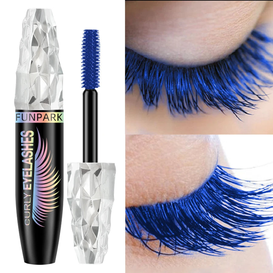 5D Mascara with Big Eyes Waterproof Thickening Lengthening Curling Liquid Fiber Mascara Eyelash Extension Makeup Gifts for Women