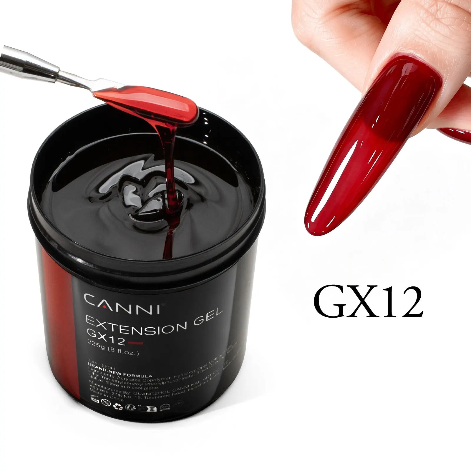8 Oz TPO FREE CANNI Extension Builder Nail Gel Soak Off LED UV Gel Camouflage Jelly Color Long Lasting Super Glossy Gum Gel