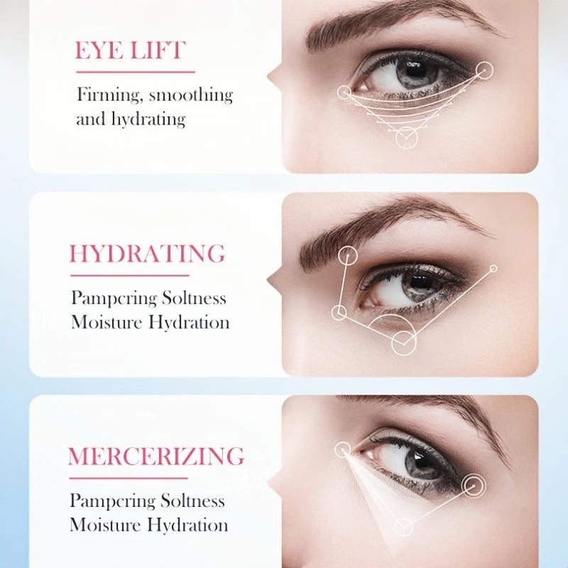 60Pcs Sakura Collagen Eye Masks – Nourishing & Hydrating Eye Patches to Moisturize, Refresh and Brighten the Under-Eye Area for a Smooth, Radiant Look