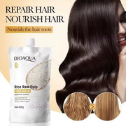Rice Conditioner Penetrates the Hair Core, Replenishes Hair Nutrients, Repairs Damaged Cuticles, and Improves Dryness, Split Ends, Frizz, and Other Hair Damage Caused by Blow-Drying, Ironing, and Dyeing.