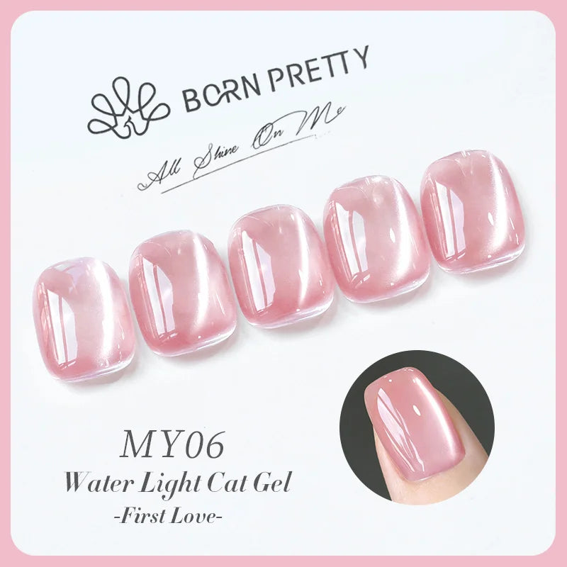 BORN PRETTY 10ml Fruit Green Purple Cat Magnetic Gel Nail Polish 2025 New Whitening Guava Grape Glass Bead Nail Varnish Supplies