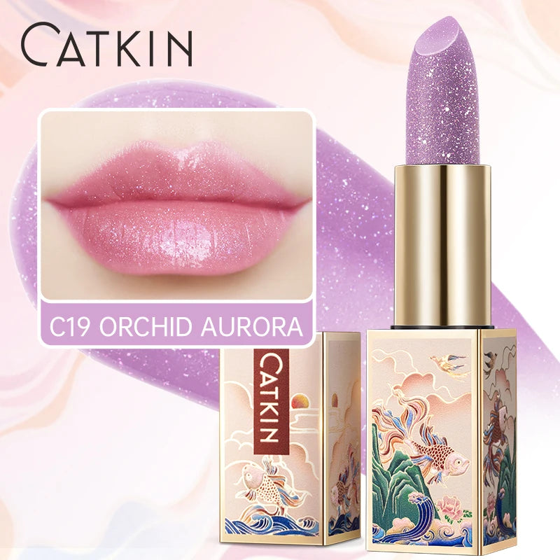 CATKIN Lipstick Colored Lip Balm Moisturizing Long Lasting Anti-Cracking  Repair Nourishing Hydrating  Lips Skin Care