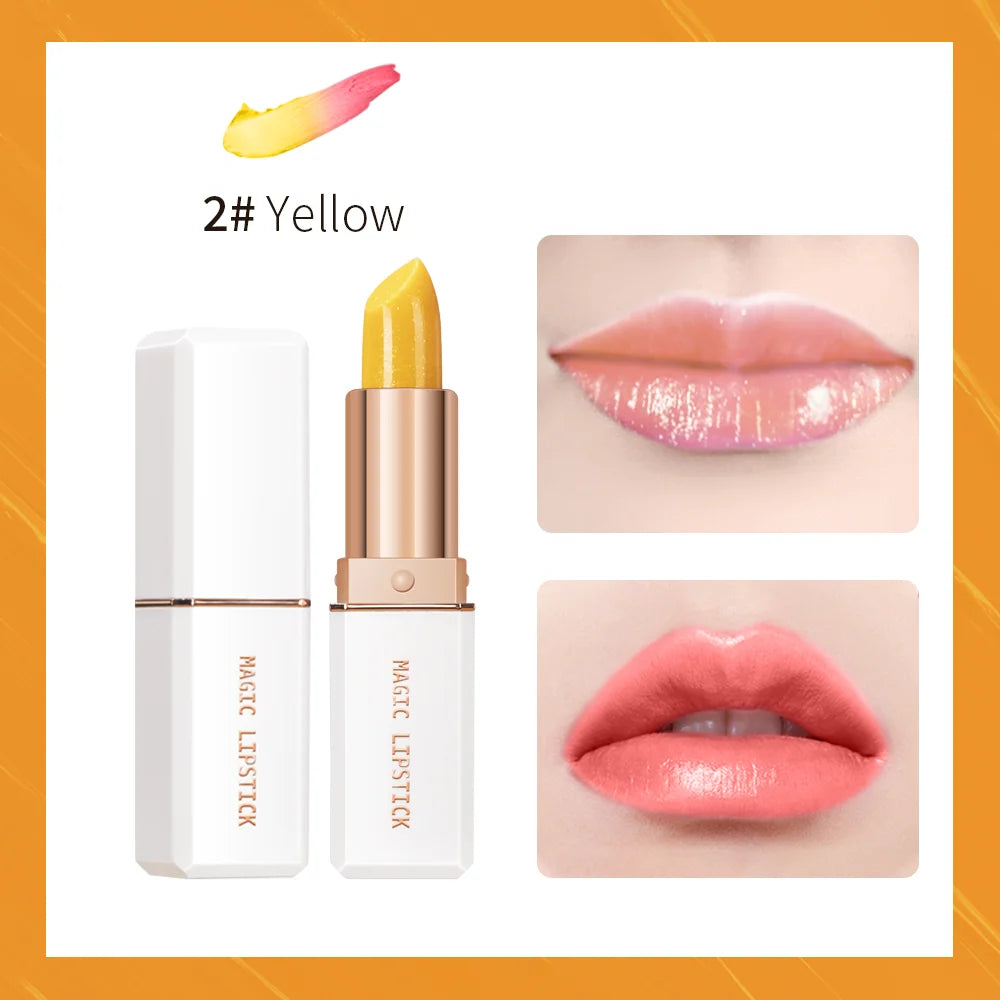 lakerain 6 Colors Magic Lipstick Temperature Color Changing Lip Stain Gloss Moisturizing And Long Lasting Waterproof Lip Balm