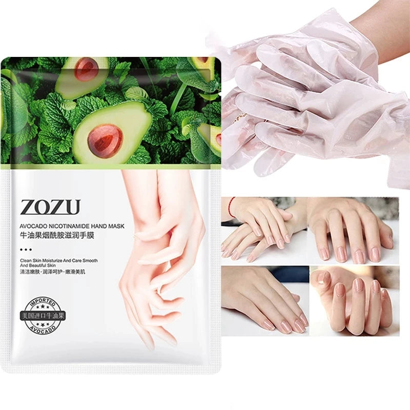 1/3/5 Pairs Avocado Hand Mask Hands skincare Masks Moisturizing Nourishing Hydrating Tendering Smoothing Hands Skin Care