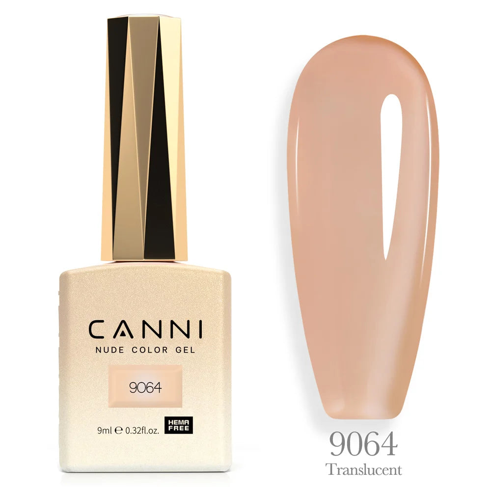 Canni TPO FREE Nail Gel Polish 9ml Jelly Color Transparent Semi Permanent Natural Nude Collection French Nail Gel Lacquer