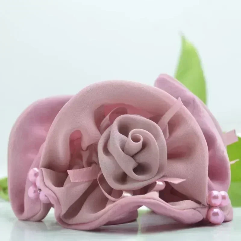 Women Lace Hair Scrunchies  Bow Hair Fantaisie Tie High Elasticity