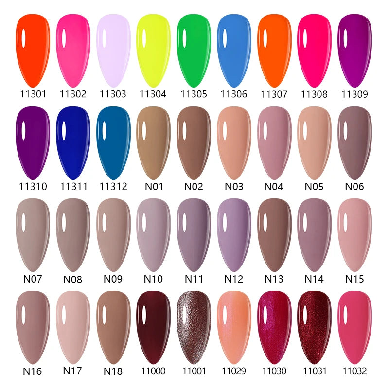 NAILCO 15ml Dark Gel Nail Polish Semi-permanent Varnish Hybrid UV Nails Art Glitter Colors Gel Polish Manicure Enamels For Nails