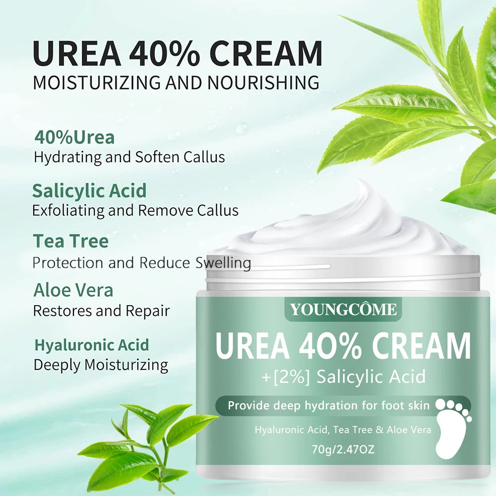 Urea 40% Foot Cream Dry Cracked Feet Heel Gentle Exfoliation Softening Skin Ultra-Hydrating Hand Foot Care Cream Stick Protuct