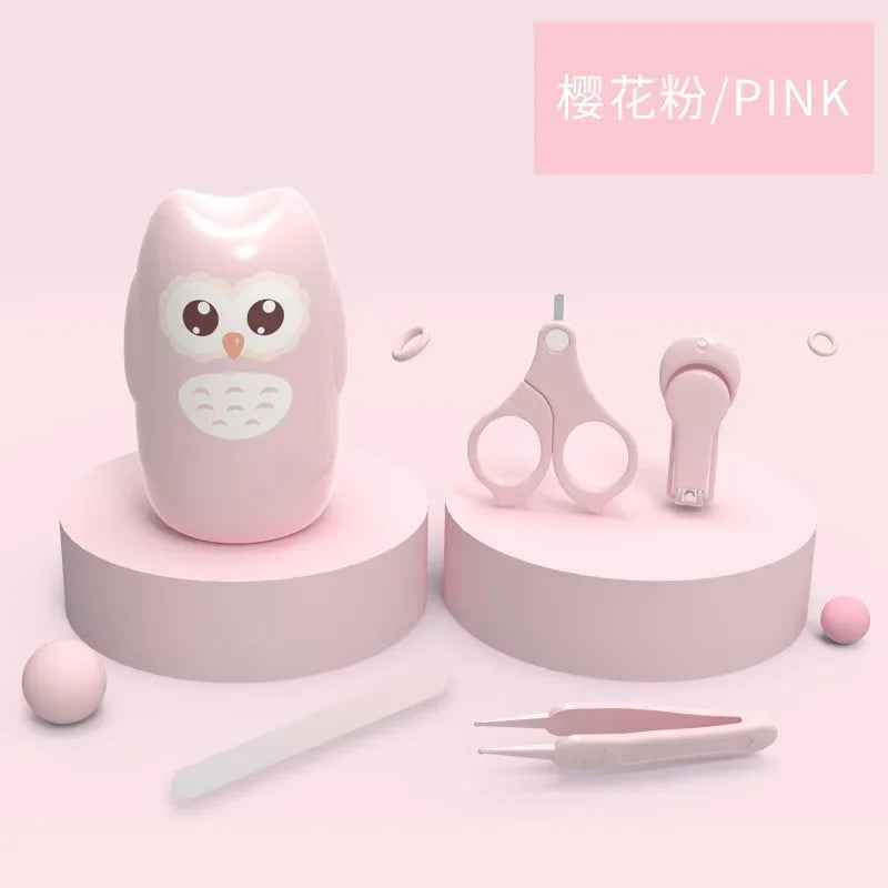 Newborn Baby Nail Scissors Baby Nail Care Tools Kids Safety Portable Nail Scissors Trimmer Tweezers with Box Kids  Nail Art  Set