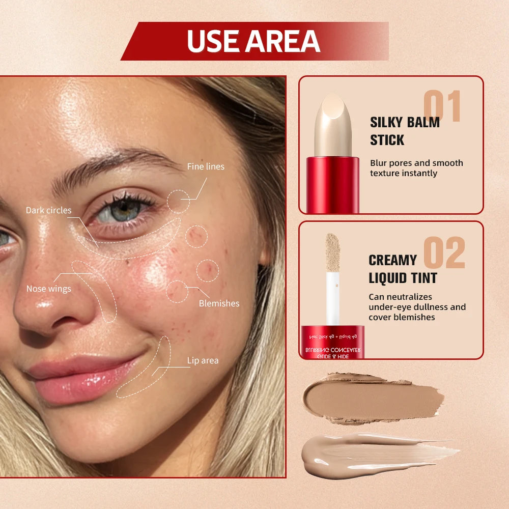 TIRTIR Hight Concealer Liquid Balm Stick Blurring Covers Circles Wrinkles Creamy Longlasting Makeup Cosmetics