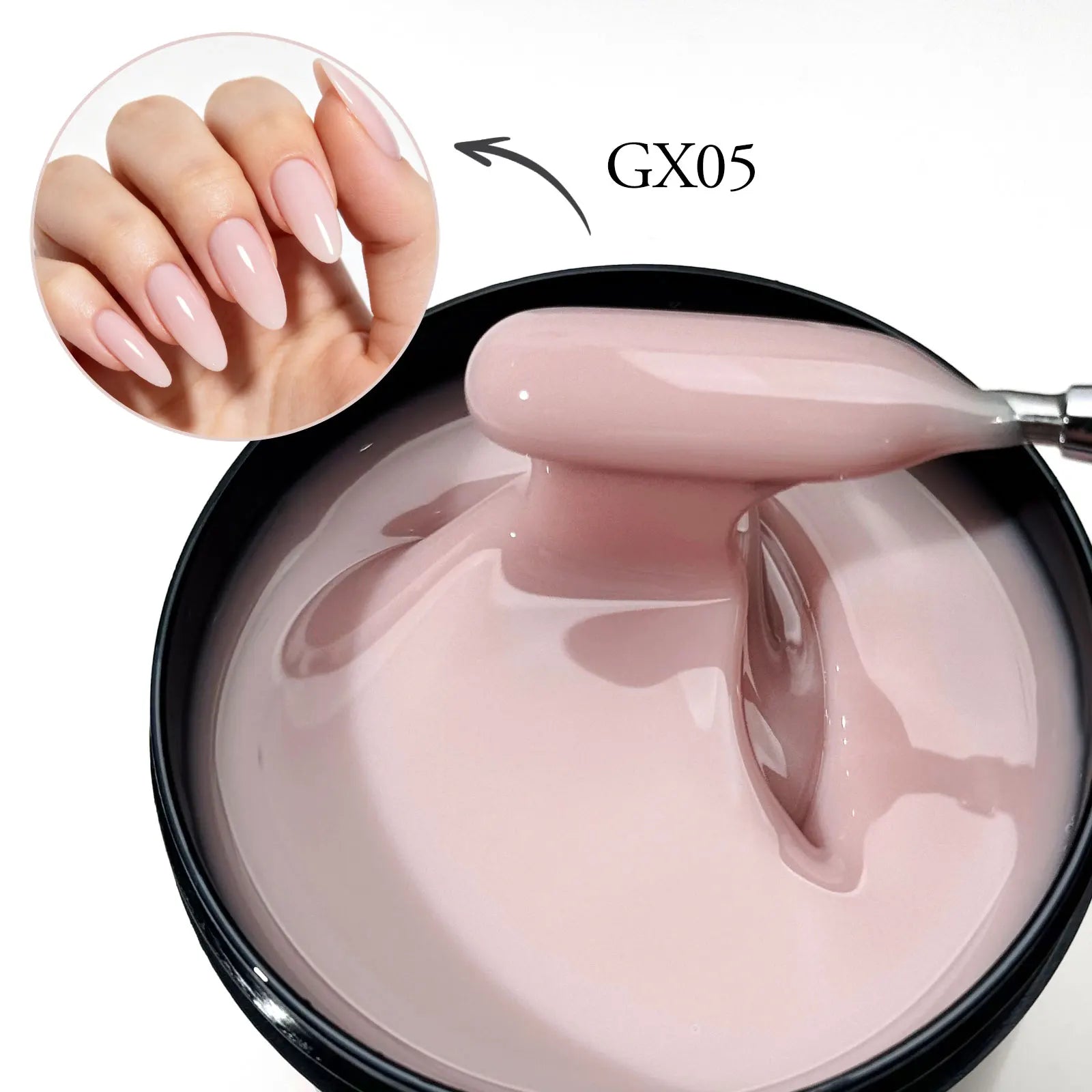 8 Oz TPO FREE CANNI Extension Builder Nail Gel Soak Off LED UV Gel Camouflage Jelly Color Long Lasting Super Glossy Gum Gel