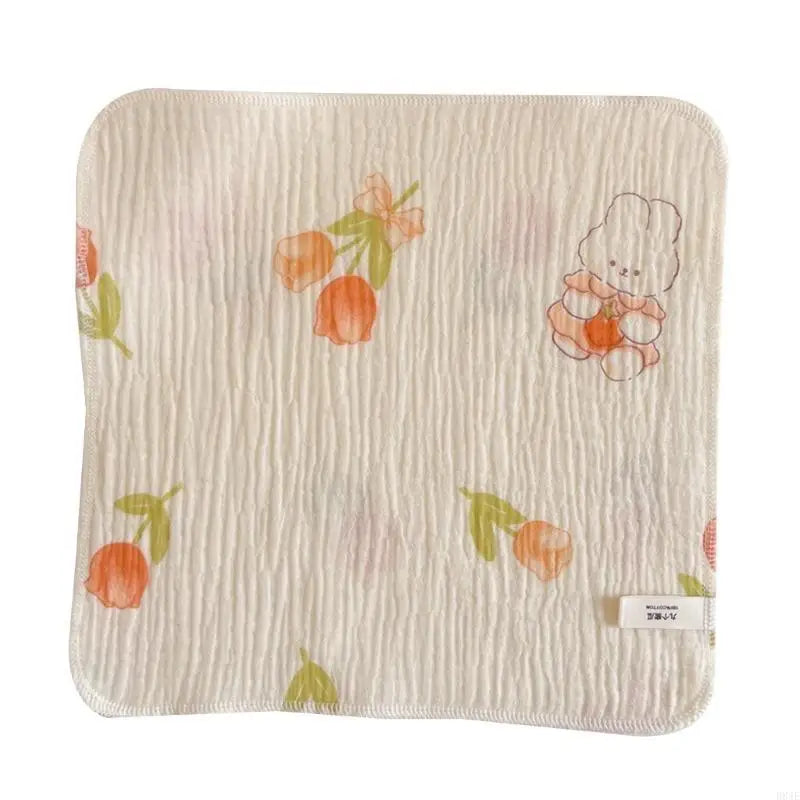 Baby Washcloth with 4-layer Baby Towel Reusable Baby Cotton Square Face Shower Bath Towel Soft Baby Wiping Bathing Feed