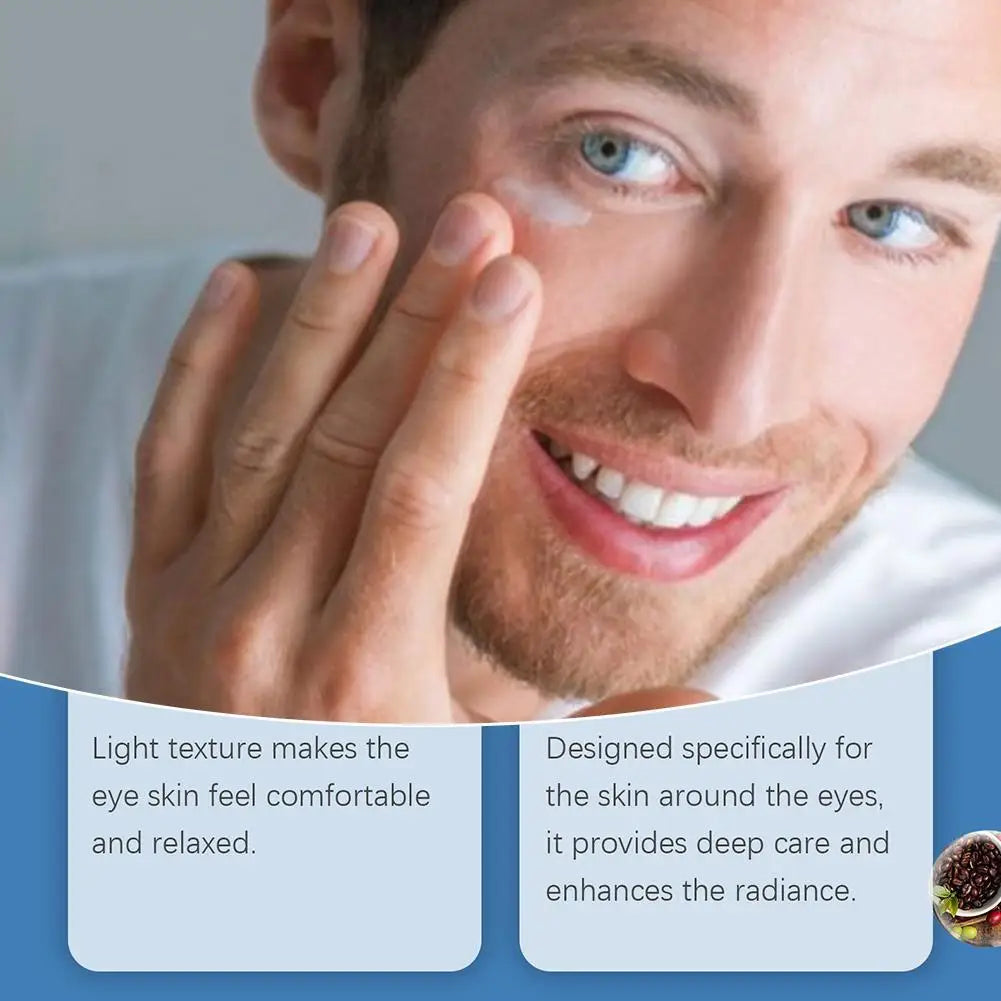 Men Eye Cream Collagen Cool Eye Cream Moisturizing Under Eye Cream For Dark Circles Puffiness Fine Lines Eye Care