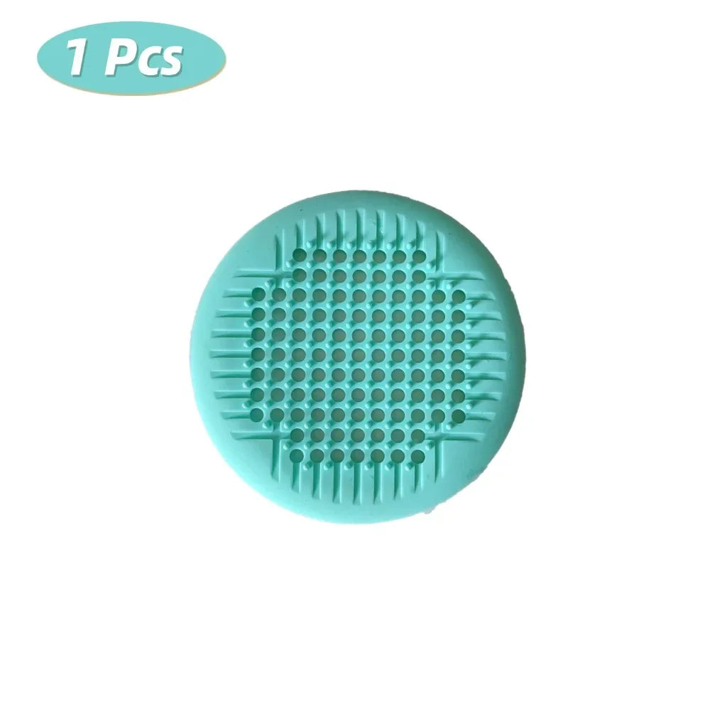 1/2/4Pcs Shower Drain Hair Catcher Drain Cover Bathroom Tub with Suction Cup 5.5 Inches Silicone Sink Strainer Suit for Bathtub