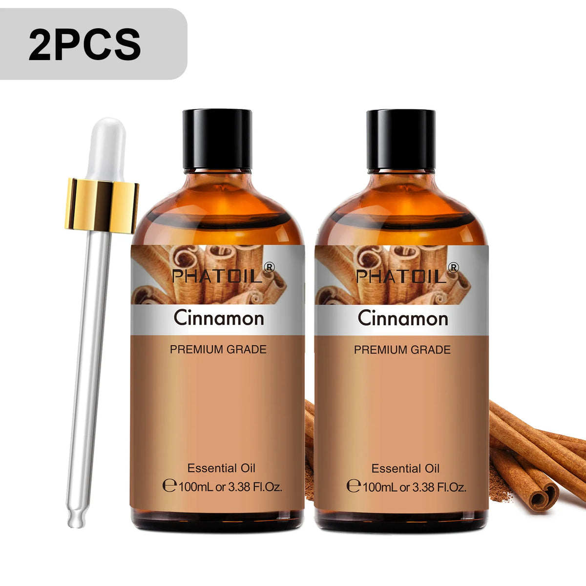 PHATOIL 100ml Premium Essential Oil Sandalwood Lavender Eucalyptus Peppermint Lemongrass Vanilla Aromatherapy Essential Oils