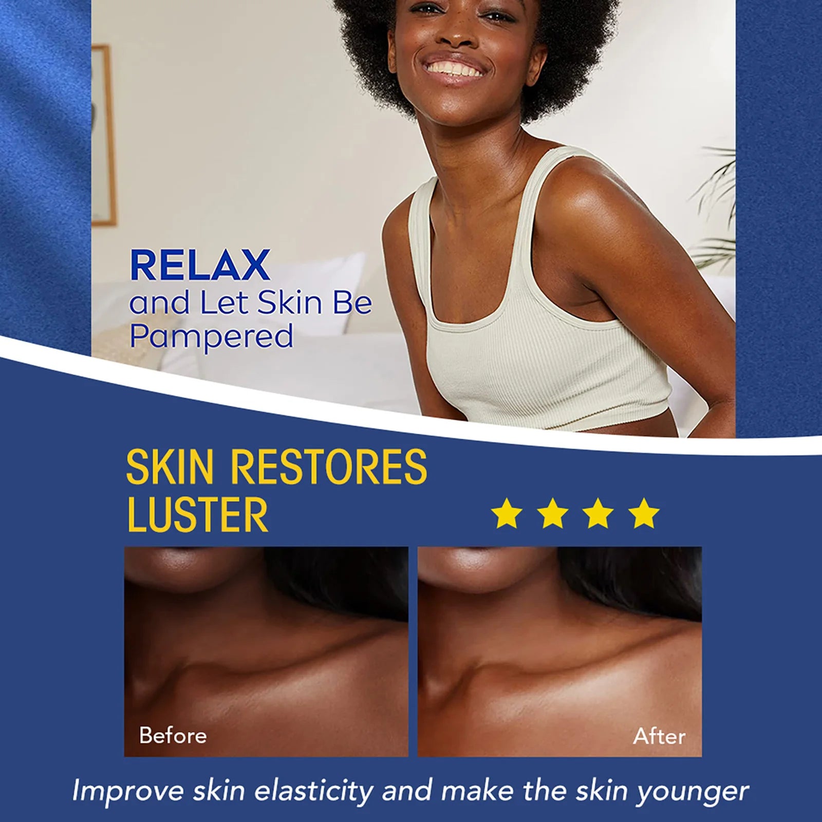 AILKE Collagen Whitening Body Lotion, Intense Moisturizing Cream, Reduce Black Spots, Wrinkles, With Nicotinamide, Arbutin