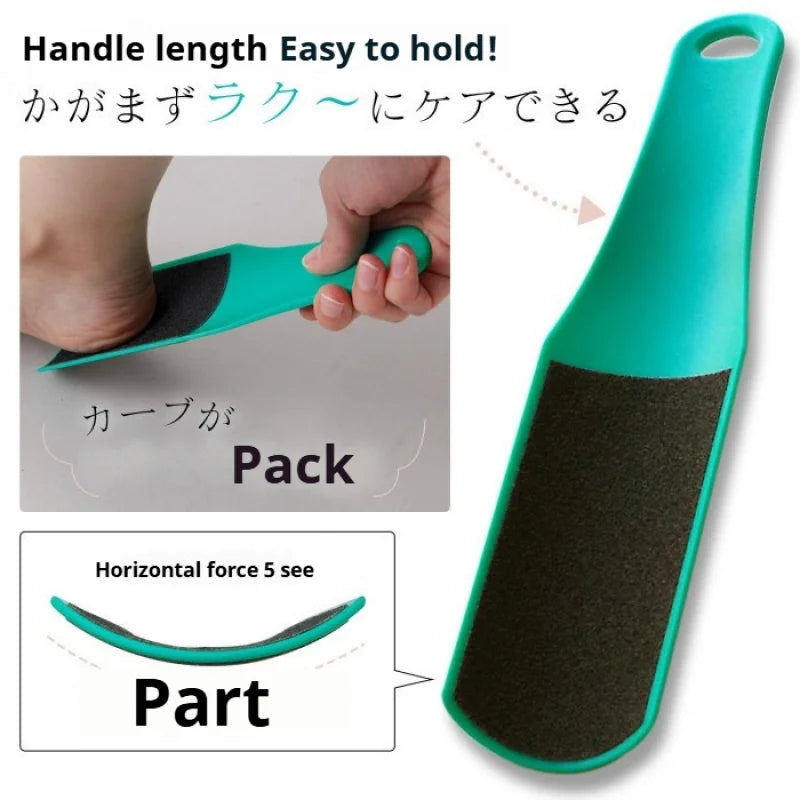Double-sided Professional Curved Foot Scrub Board Dead Skin Removal Tool Foot Scraper Household Plastic Foot Scrubber  Foot Care