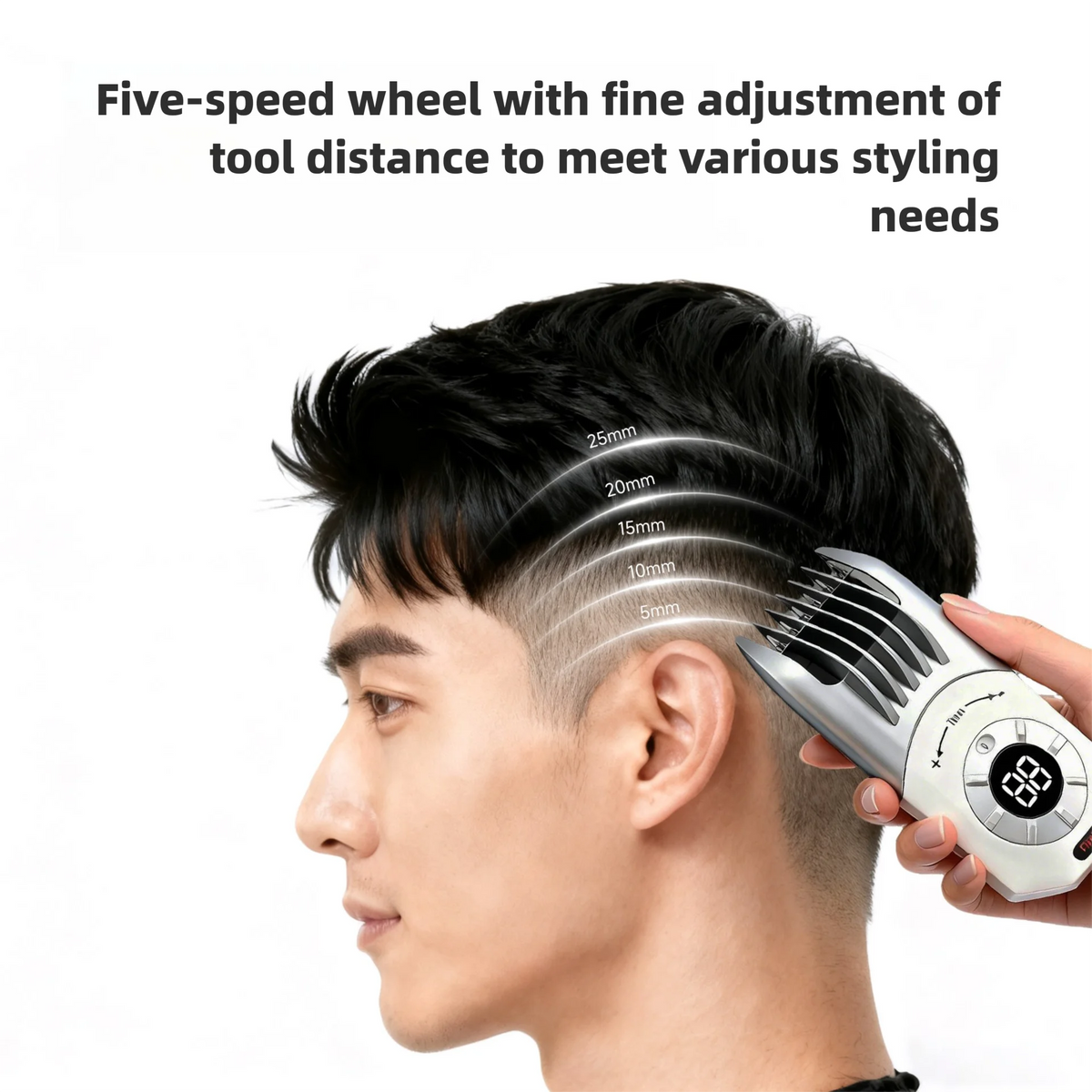 New Electric Home Hair Clipper, baby Hair Trimmer, Five Speed Knob Adjustment, Electric Push Hair Clipper, Bald Head Clipper