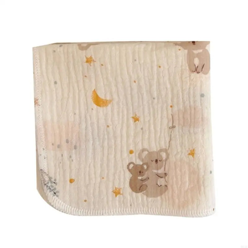 Baby Washcloth with 4-layer Baby Towel Reusable Baby Cotton Square Face Shower Bath Towel Soft Baby Wiping Bathing Feed