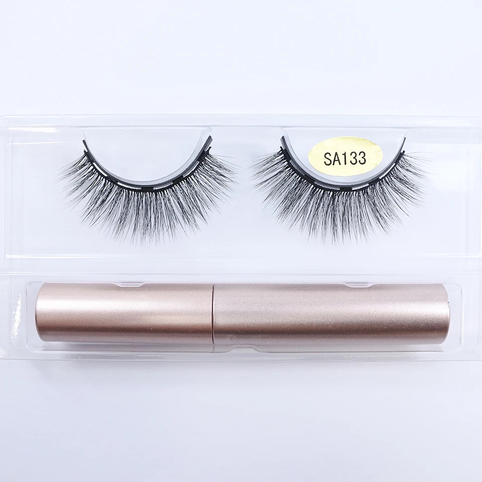 1/5 Pairs Magnetic Eyelashes Makeup False Lashes Bulk Items Wholesale Natural Magnetic Lashes Eyeliner Set