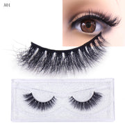 AMAOLASH Mink False Eyelashes 3D Mink Lashes Handmade Glamorous Strip Lashes Volume Fake Eyelashes Natural Long Eye Lashes A10