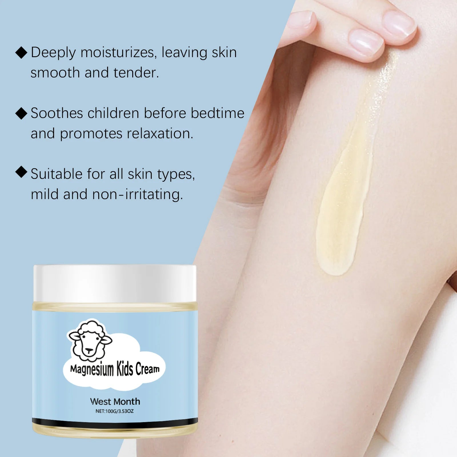 WEST MONTH Kids Sleep Skin Cream Strengthen Barrier Protection Promote Sleep Quality Prevent Winter Dryness