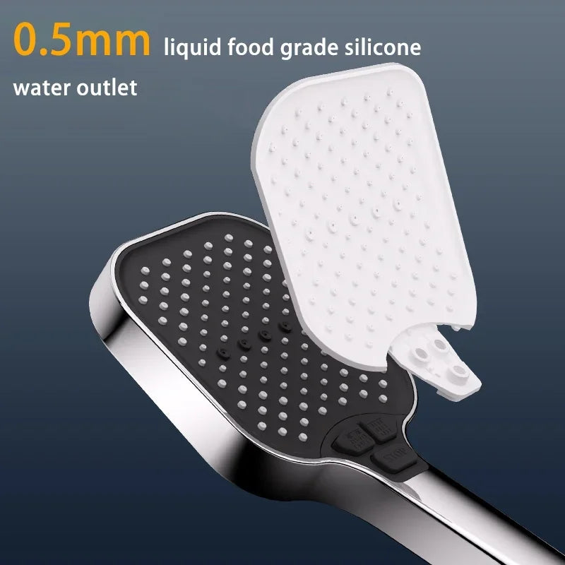 For Xiaomi Three Mode Pressurized Shower Head Shower Nozzle 11cm Large Panel Pressurized Shower Water Heater Shower Shower Head