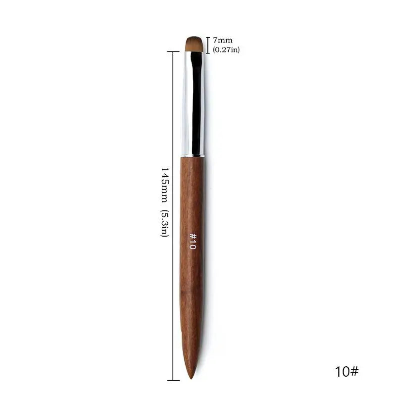 French Nail Art Brushes Flowers Drawing Pen Versatile Nail Drawing Pen Nail Tools Sandalwood Handle Manicure Pen