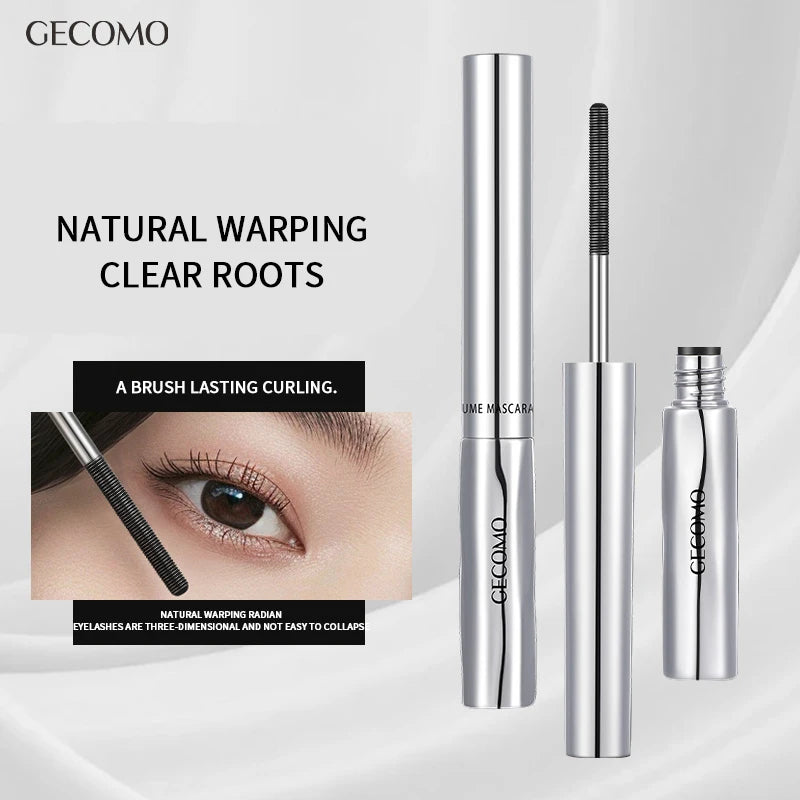 Long-lasting curling mascara Waterproof and sweat-proof Separates each lash Thick and voluminous Steel tube mascara