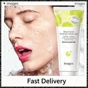 Fruit Acid Peeling Gel Facial Cleansing Exfoliating Peeling Scrub Cream Deep Clean Moisturizing Blackhead Removal Face Cleanser