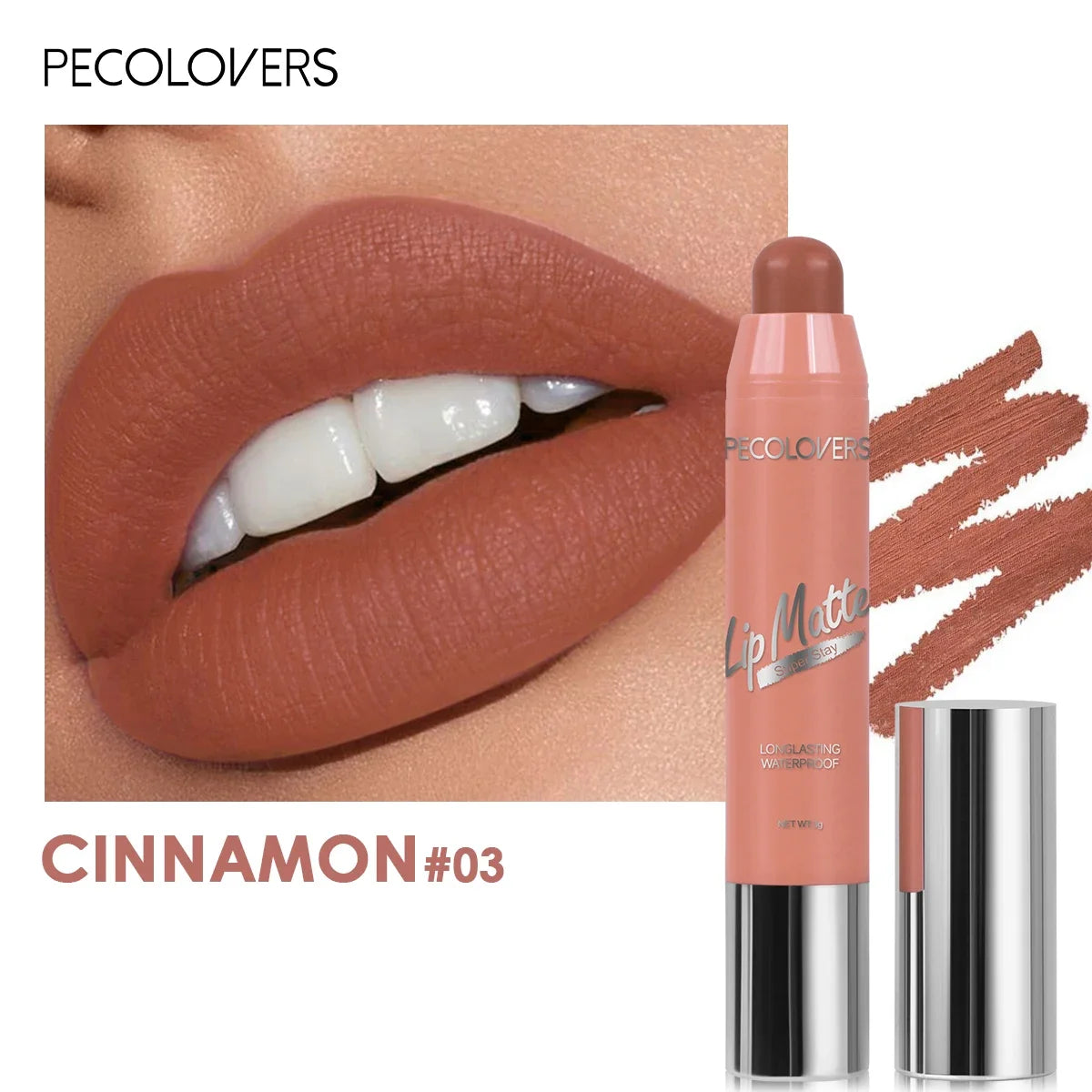 Moisturizing Lip Stain,Waterproof Lipstick，long Lasting，Matte Crayon Lipstick,Lightweight,Smooth Lipstick Pen,