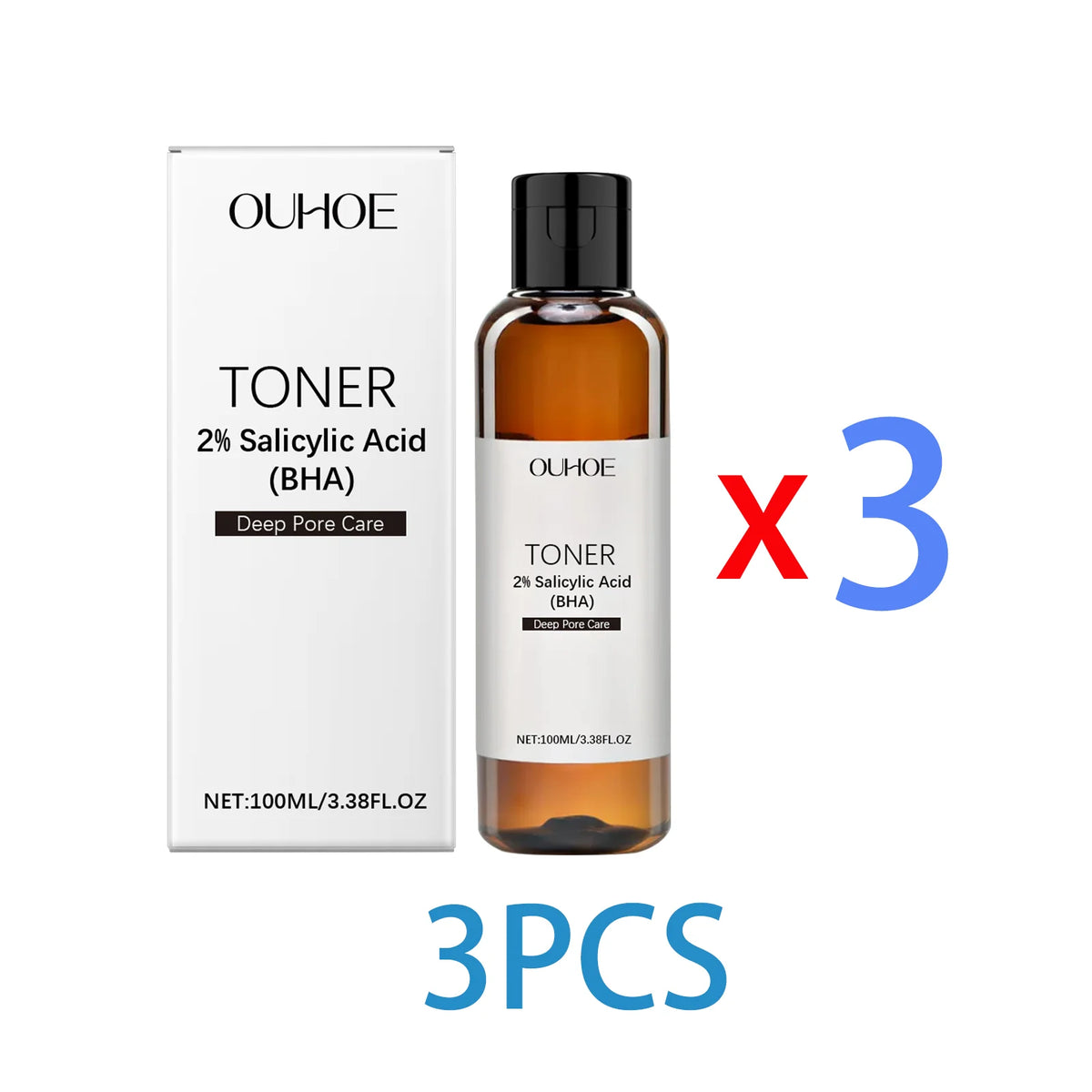 Salicylic Acid Pore Toning Lotion for Oily Clear Skin Exfoliates Gently Unclogs Pores Hydrates Without Drying 100ml Non Drying