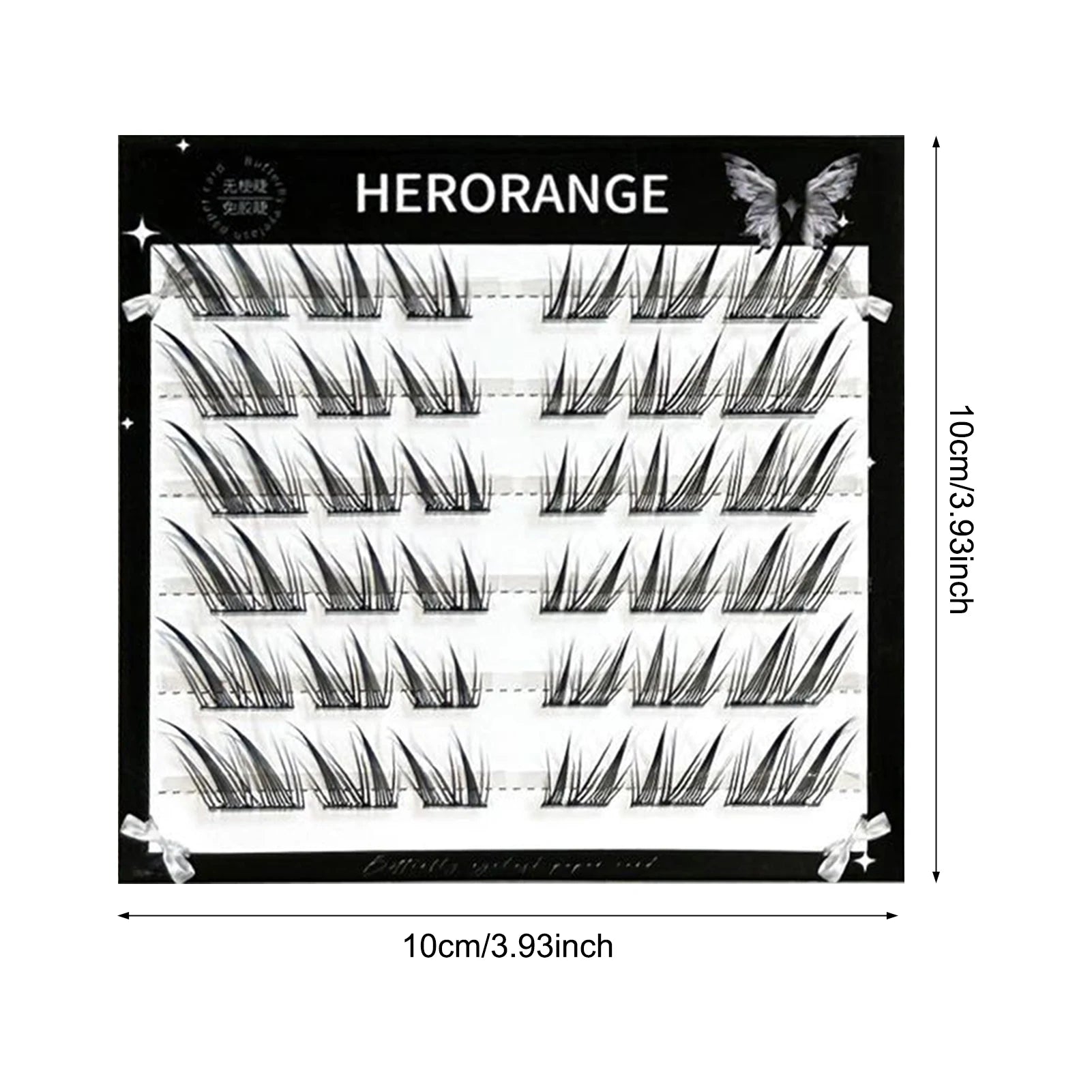Thin Band Wispy Lash Clusters Cross Slant Flying Style False Eyelashes for Sweet Cool Girls Thick Curled Fake Lashes